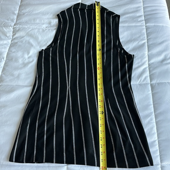 Vintage Black&White Striped Vest Dress - Picture 11 of 13